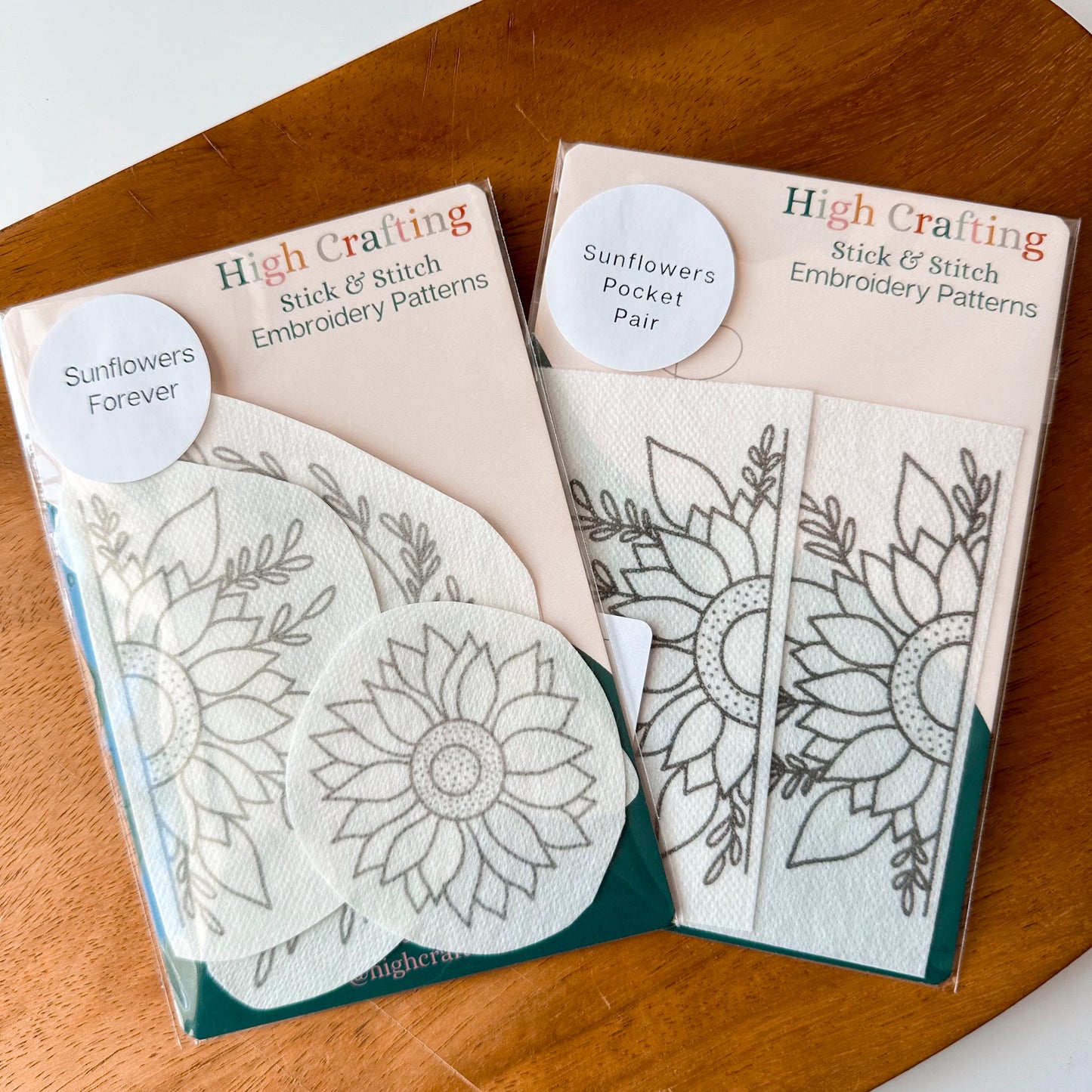 Sunflowers Forever Stick & Stitch Embroidery Patterns