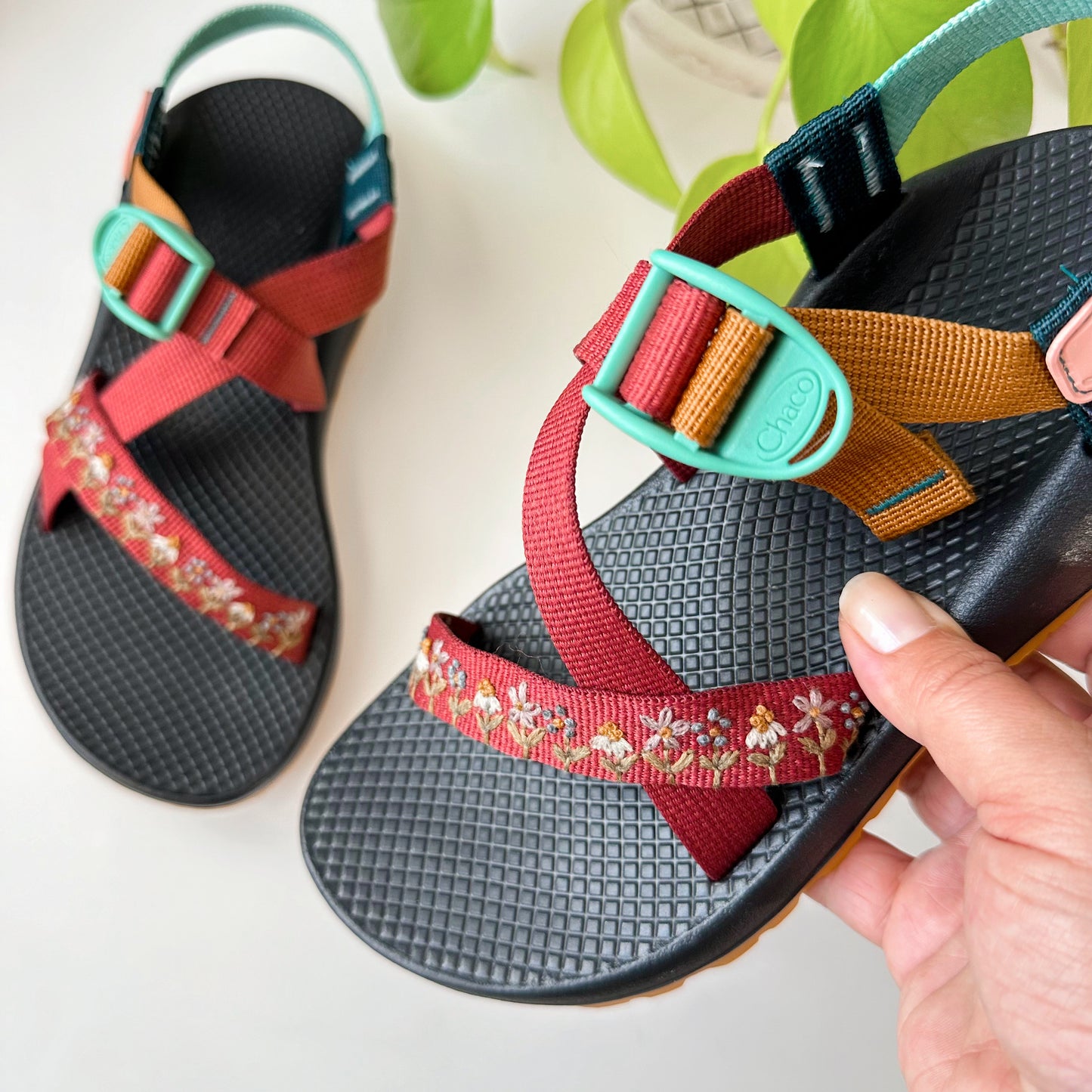 Sandal Strap Stick & Stitch Embroidery Patterns