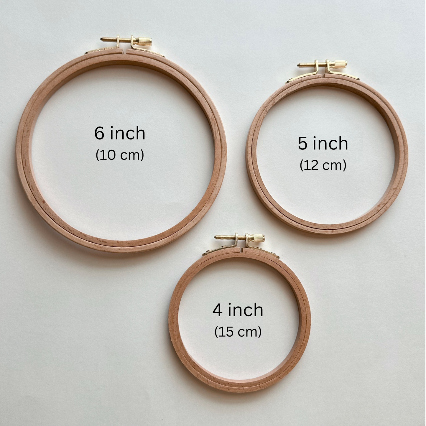 High Crafting Beechwood Embroidery Hoops