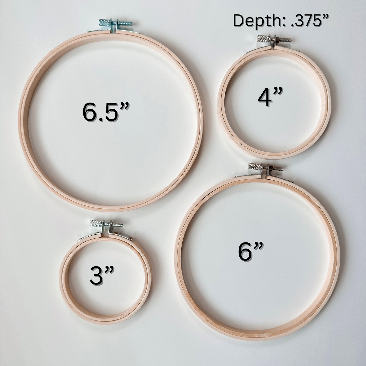 Bamboo Embroidery Hoops