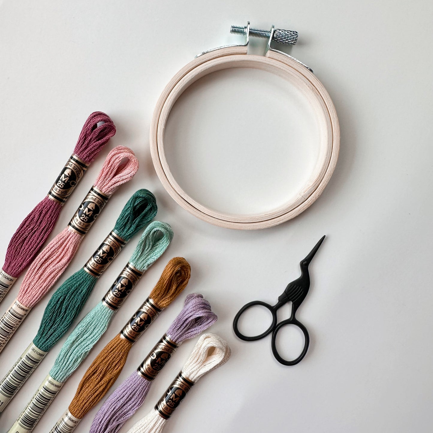 Dreamy Florals DMC Thread Palette