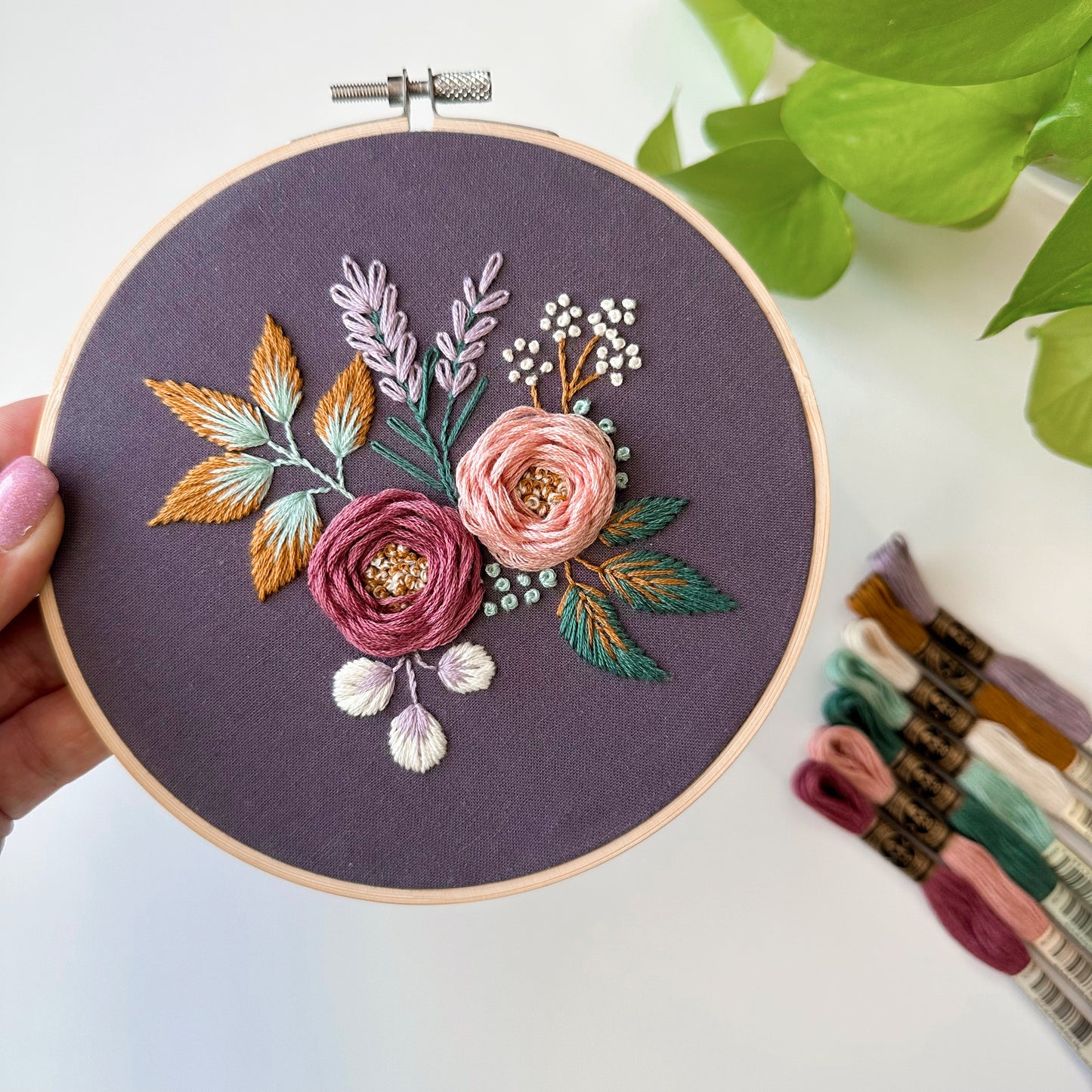 Dreamy Florals DMC Thread Palette