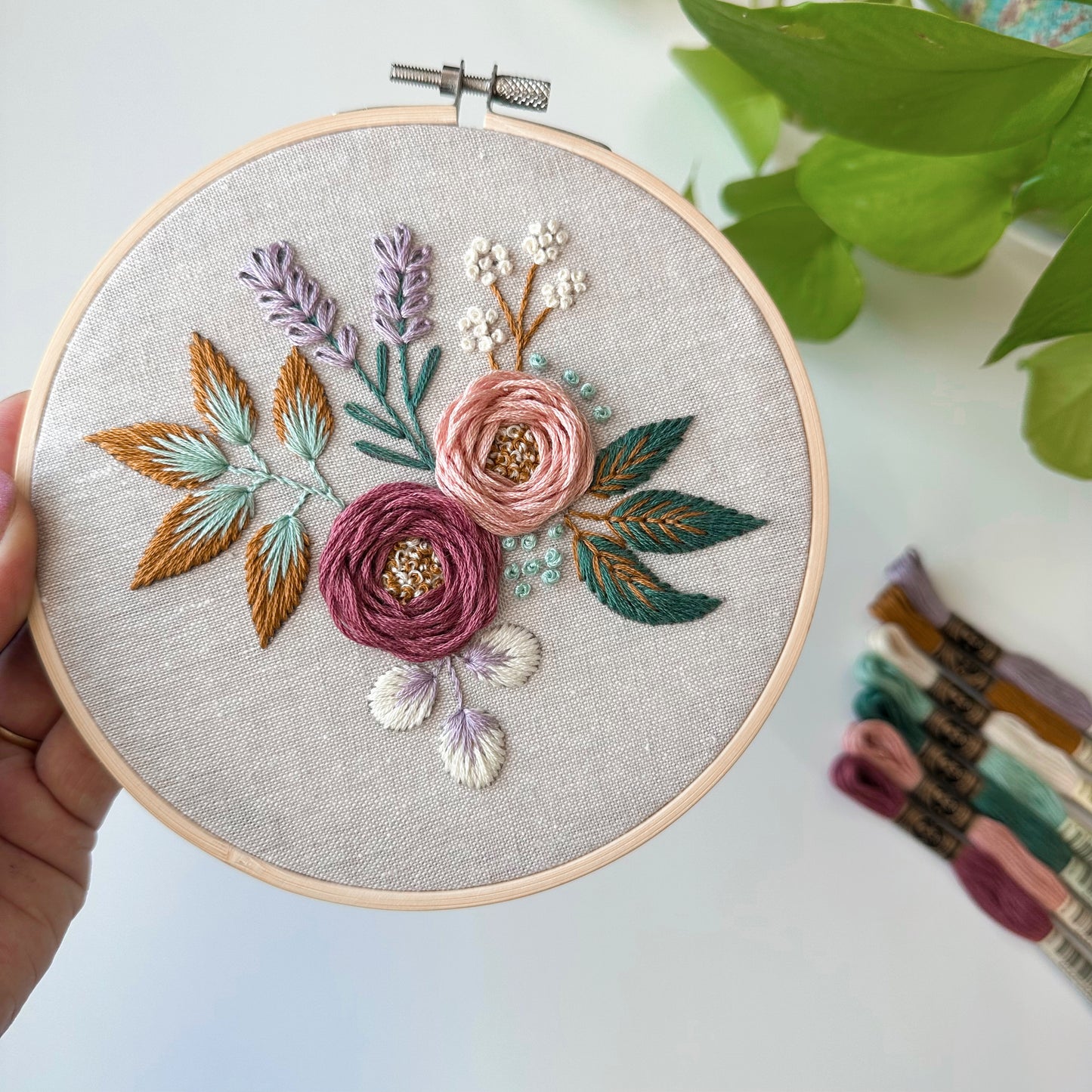 Dreamy Florals DMC Thread Palette