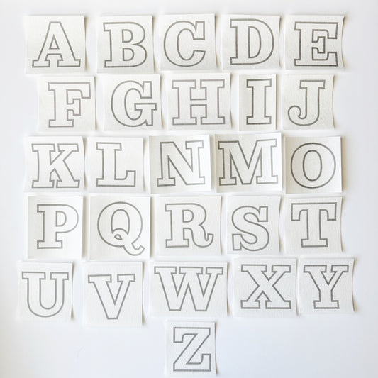 Monogram Letters Stick & Stitch Embroidery Patterns