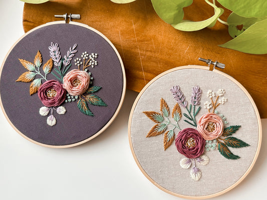 Dreamy Florals Embroidery Pattern - PDF Download