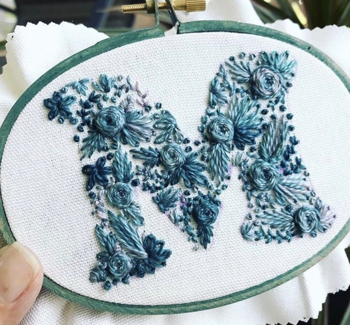 Monogram Letters Stick & Stitch Embroidery Patterns
