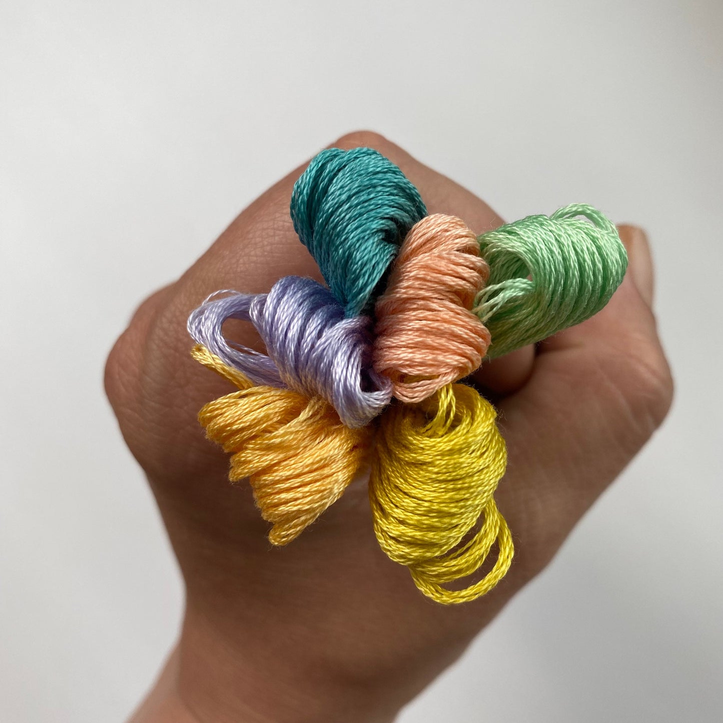 Electric Sunrise DMC Thread Palette