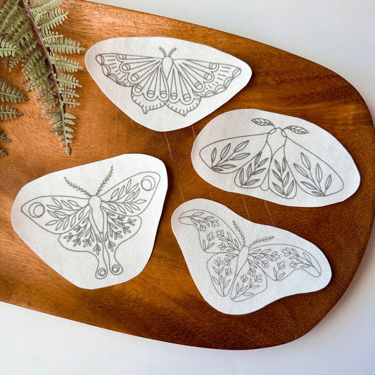 Vernal Equi-MOTHS STICK & Stitch Embroidery Patterns