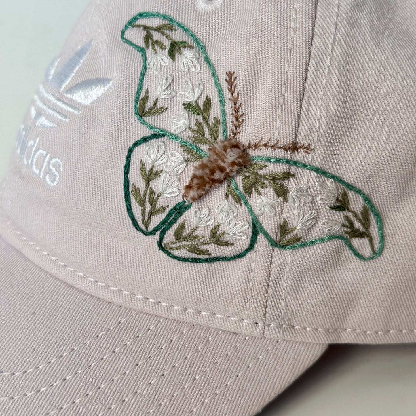 Embroidered Moth Adidas Ball Cap