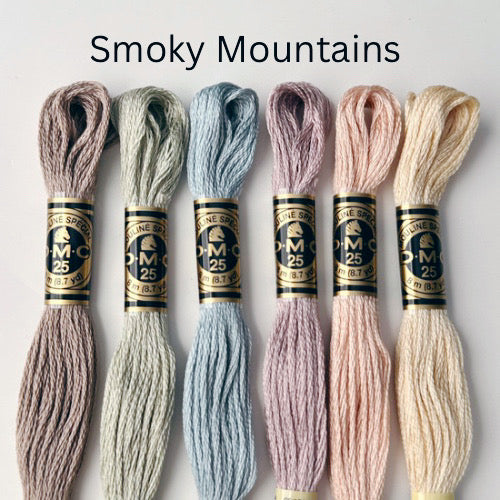 Smoky Mountains DMC Thread Palette