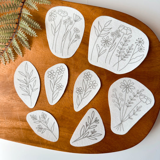 Boho Botanicals Stick & Stitch Embroidery Patterns