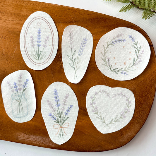 Lavender Love Stick & Stitch Embroidery Patterns