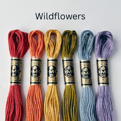 Wild Flowers DMC Thread Palette