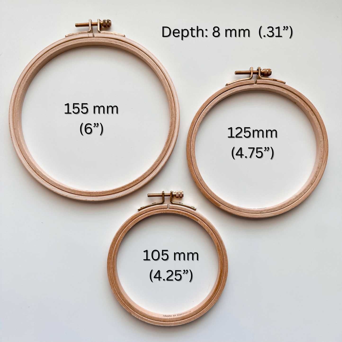 Klass & Gessmann Beechwood Embroidery Hoop