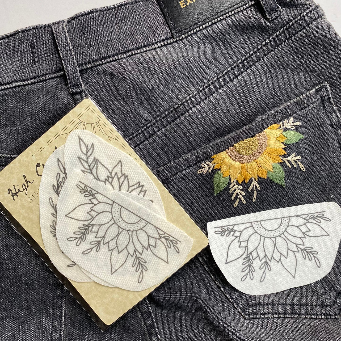 Sunflowers Forever Stick & Stitch Embroidery Patterns