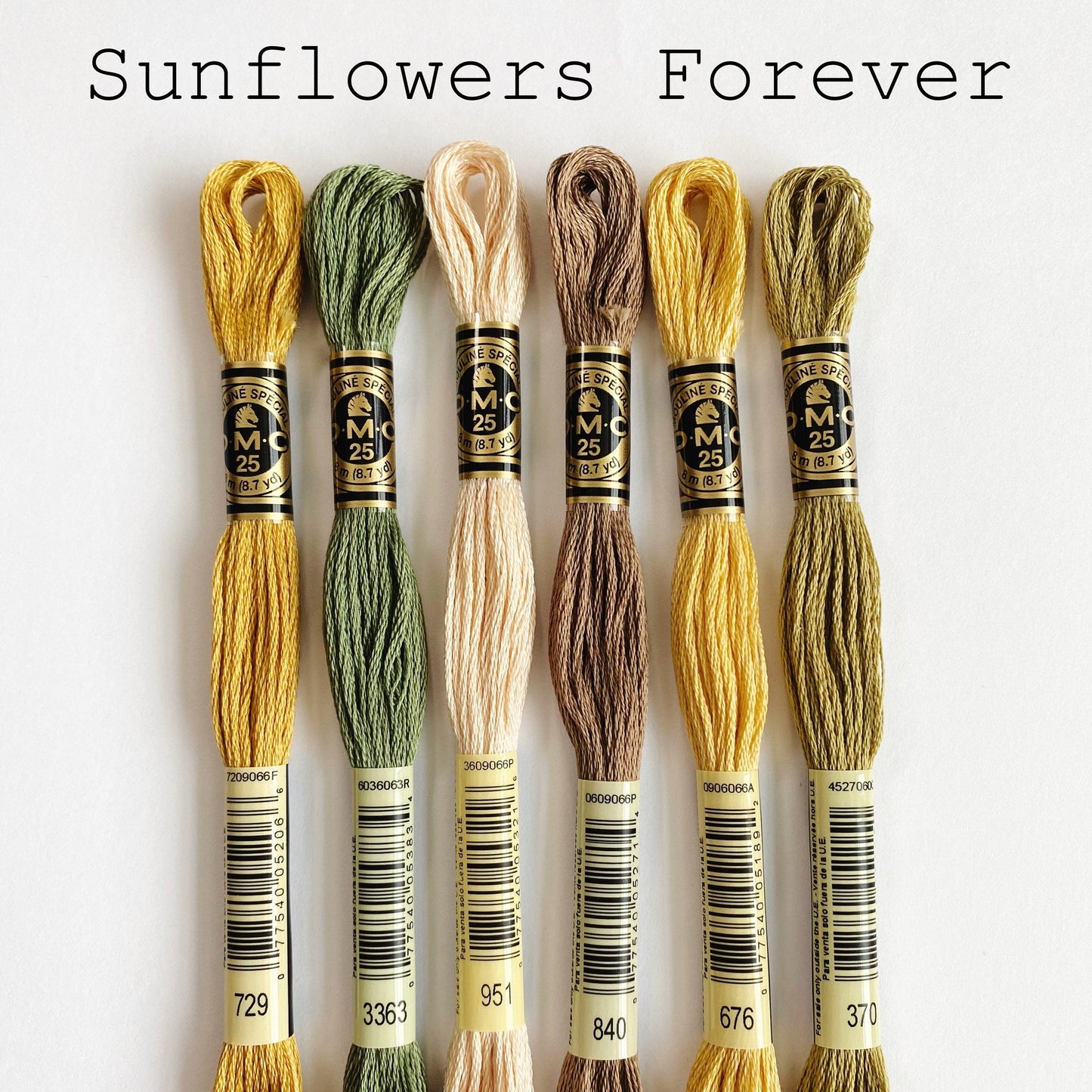 Sunflowers Forever Stick & Stitch Embroidery Kit